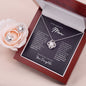 For My Supportive Mom - Love Knot Earring & Necklace Set!