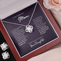 For My Supportive Mom - Love Knot Earring & Necklace Set!