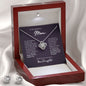 For My Supportive Mom - Love Knot Earring & Necklace Set!
