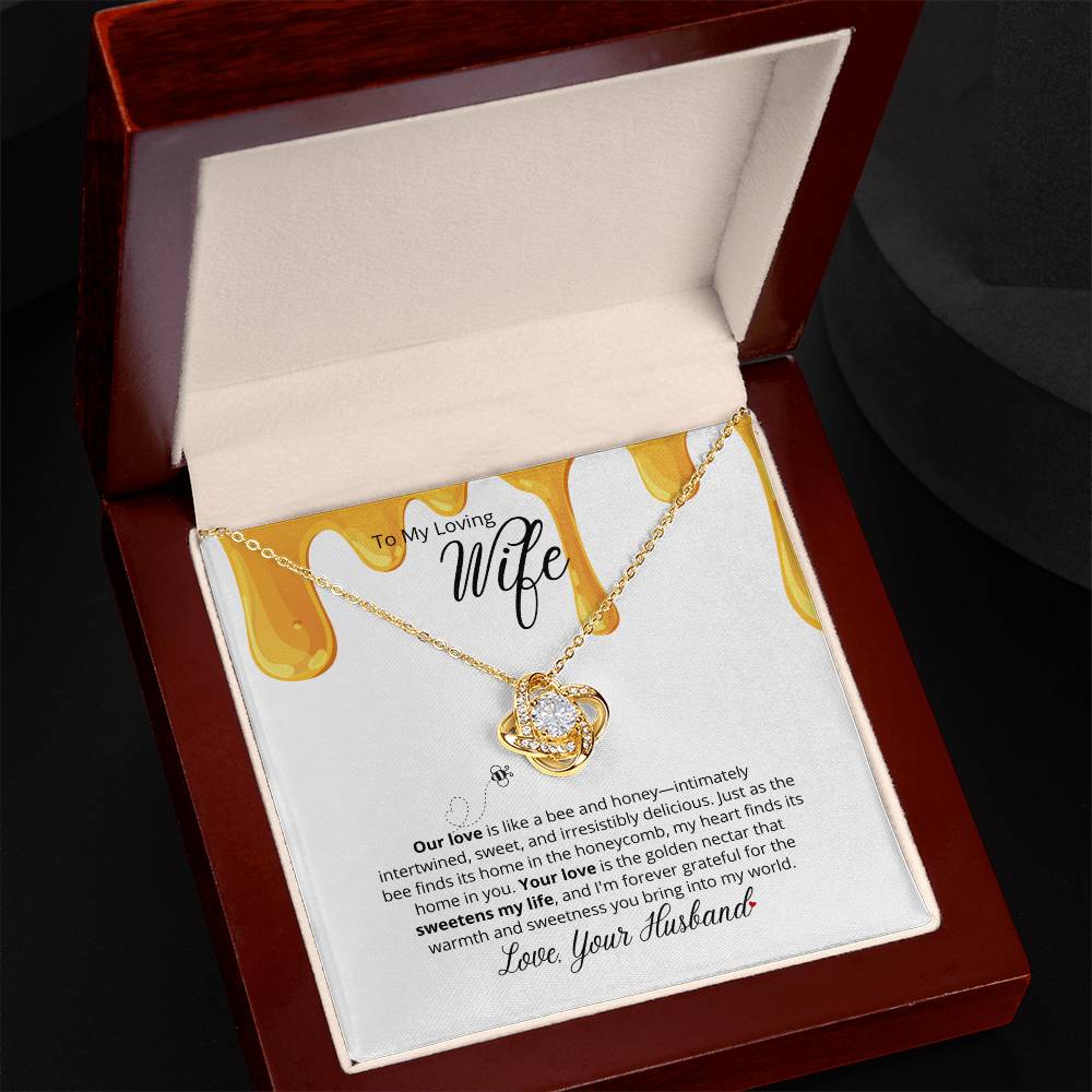 Our Love Is So Sweet - To My Loving Wife - Beautiful Necklace