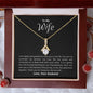 To My Wife - Alluring Beauty Necklace - Our Life Journey