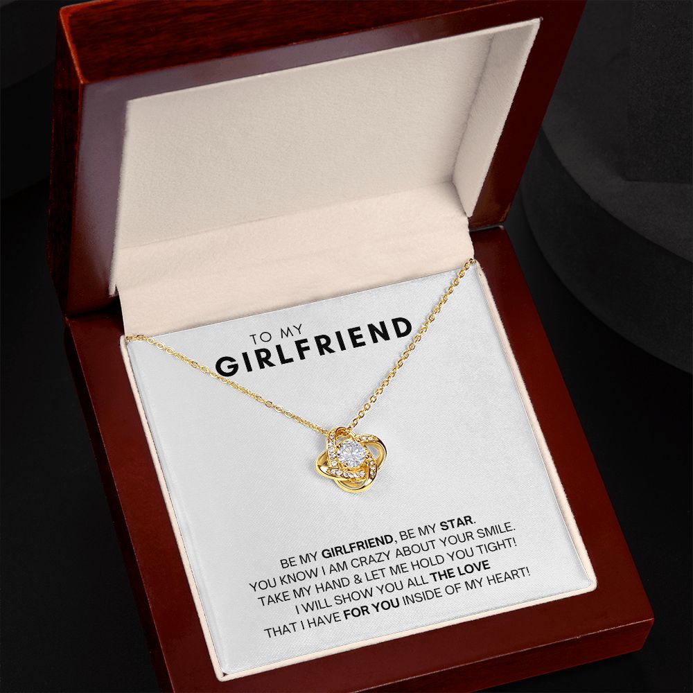 To My Girlfriend - Love Knot Necklace - My Love For You!