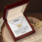 To My Daughter - Interlocking Hearts Necklace - Never forget that I love you!