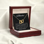 To My Loving Grandmother - Interlocking Hearts Necklace