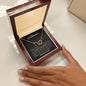To My Loving Grandmother - Interlocking Hearts Necklace