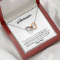 To My Granddaughter - Interlocking Hearts Necklace - Grateful to have you!