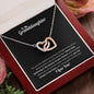 To My Granddaughter - Interlocking Hearts Necklace - Grateful to have you!