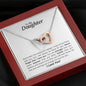 To My Daughter - Interlocking Hearts Necklace - Never forget that I love you!