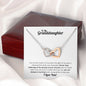 To My Granddaughter - Interlocking Hearts Necklace - Grateful to have you!