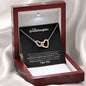 To My Granddaughter - Interlocking Hearts Necklace - Grateful to have you!