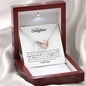 To My Daughter - Interlocking Hearts Necklace - Never forget that I love you!