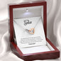 To My Sister - Interlocking Hearts Necklace - You held my hand