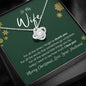 To My Wife - Merry Christmas & Thank you - Love Knot β