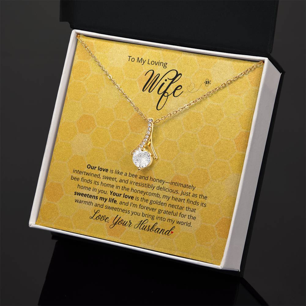 Your Love is sweet like Honey - Beautiful Alluring Beauty Necklace