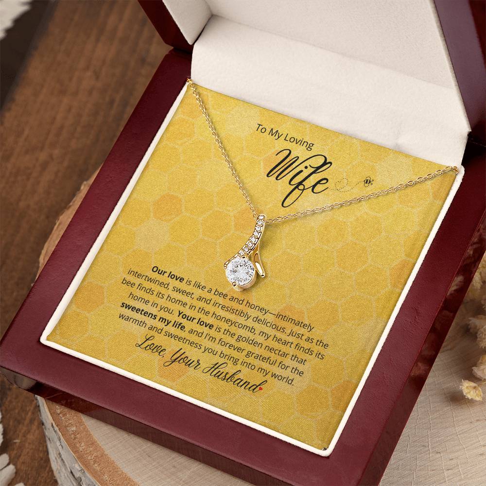 Your Love is sweet like Honey - Beautiful Alluring Beauty Necklace