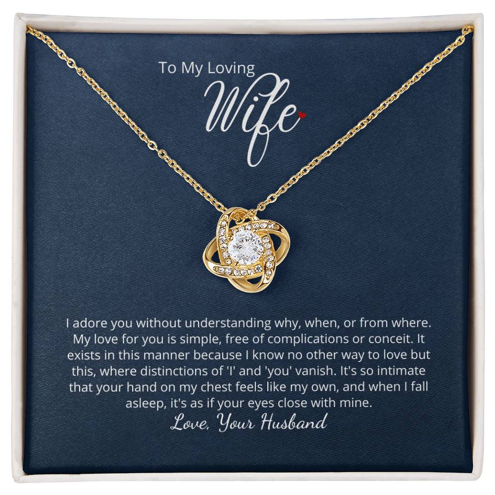 To My Loving Wife - I adore you! Add your personalized message