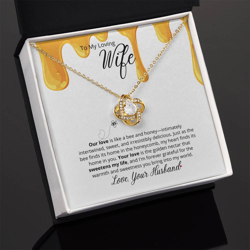 Our Love Is So Sweet - To My  Loving Wife - Beautiful Necklace