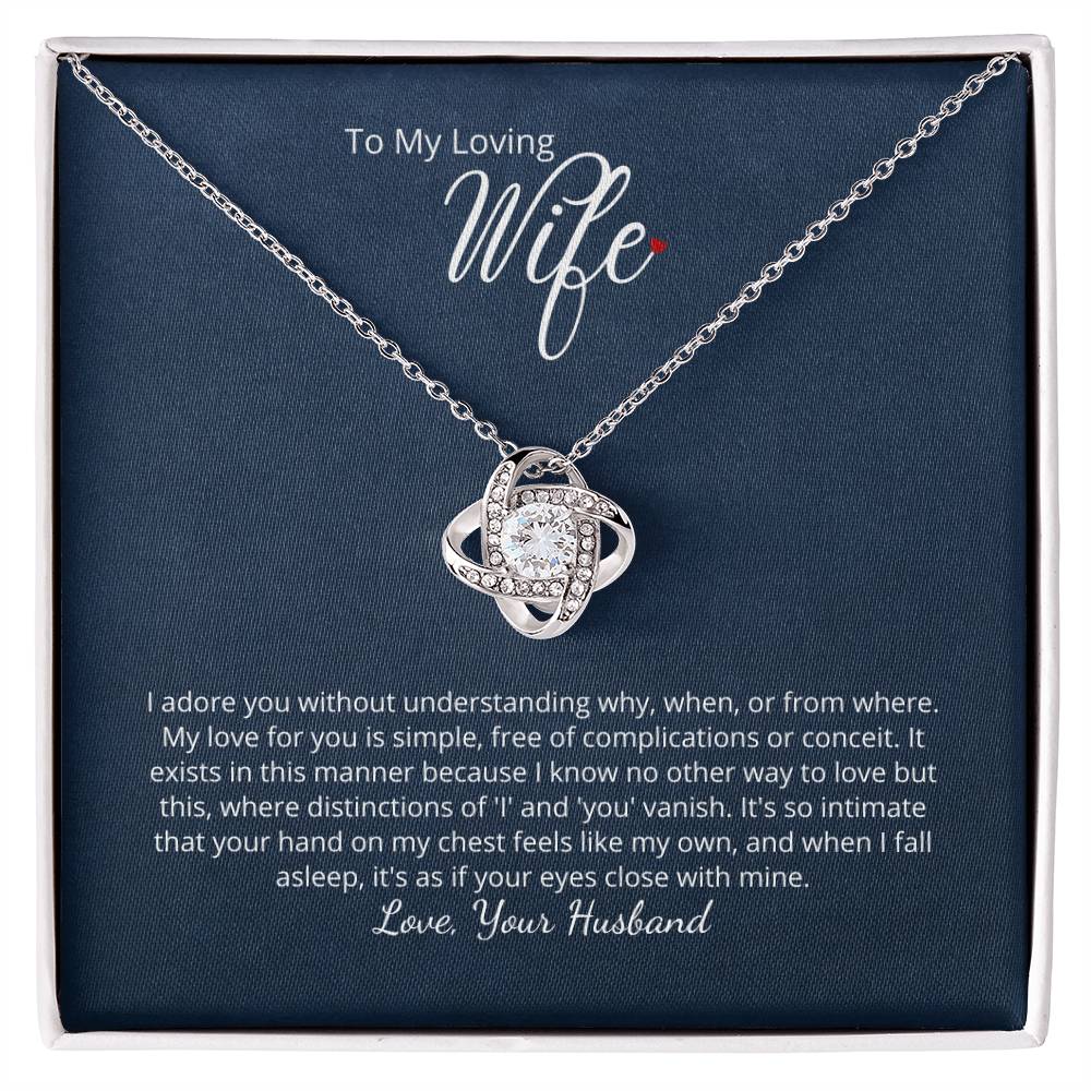 To My Loving Wife - I adore you! Add your personalized message