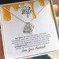 Our Love Is So Sweet - To My  Loving Wife - Beautiful Necklace