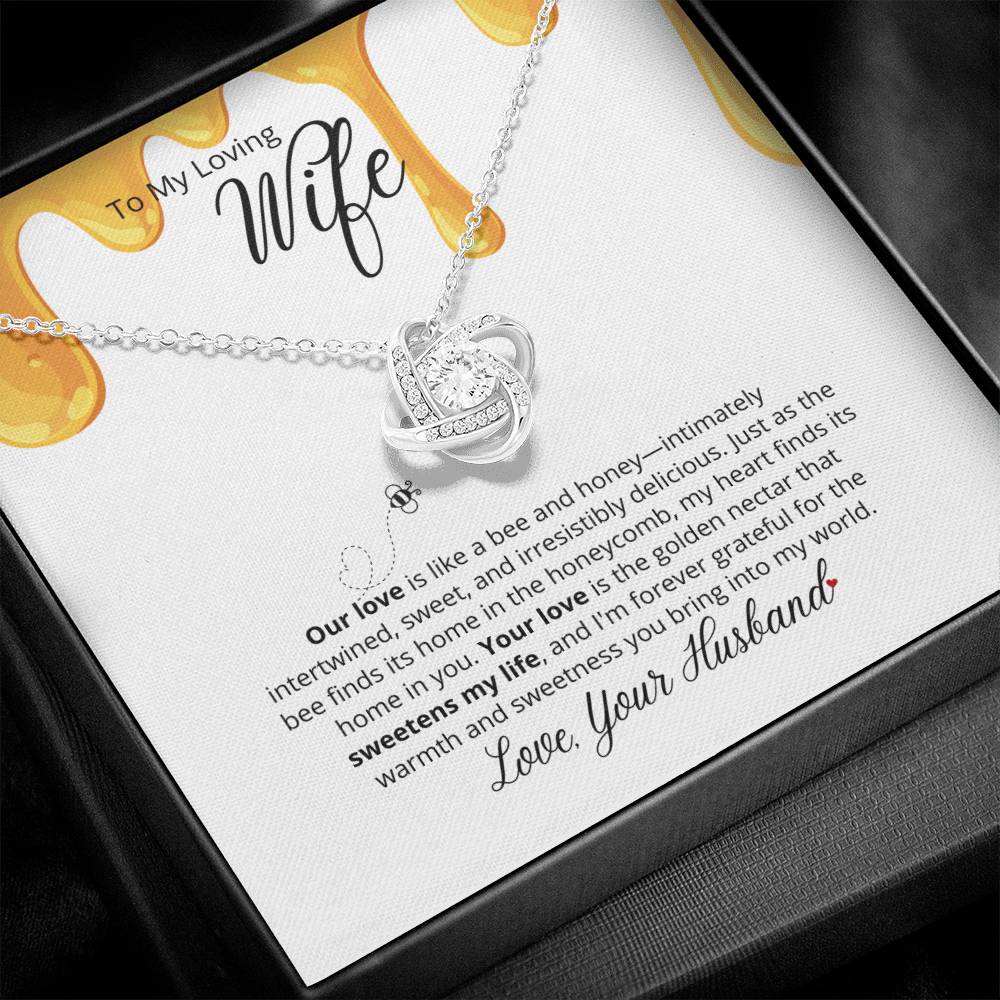 Our Love Is So Sweet - To My  Loving Wife - Beautiful Necklace