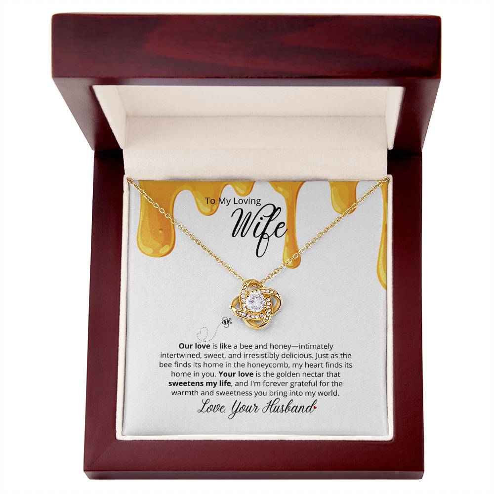 Our Love Is So Sweet - To My  Loving Wife - Beautiful Necklace