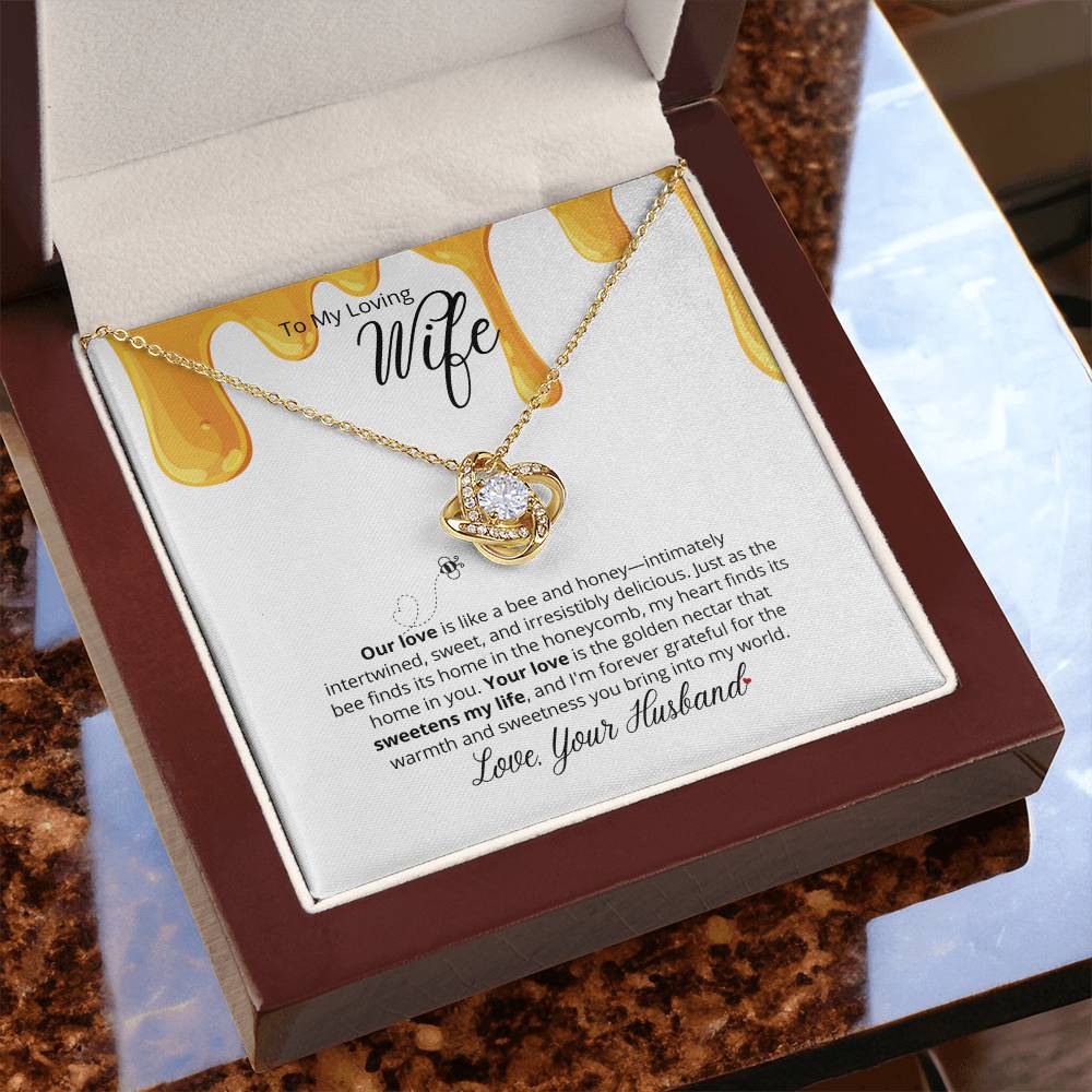 Our Love Is So Sweet - To My  Loving Wife - Beautiful Necklace