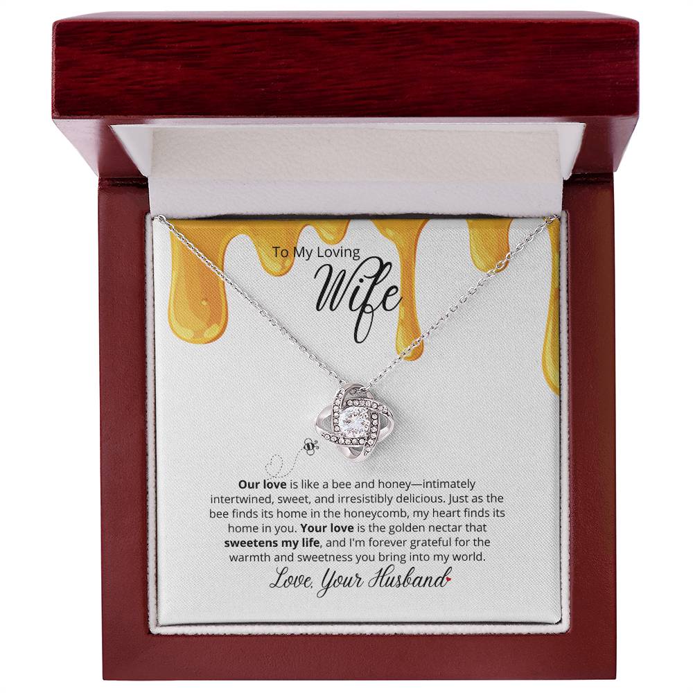 Our Love Is So Sweet - To My  Loving Wife - Beautiful Necklace