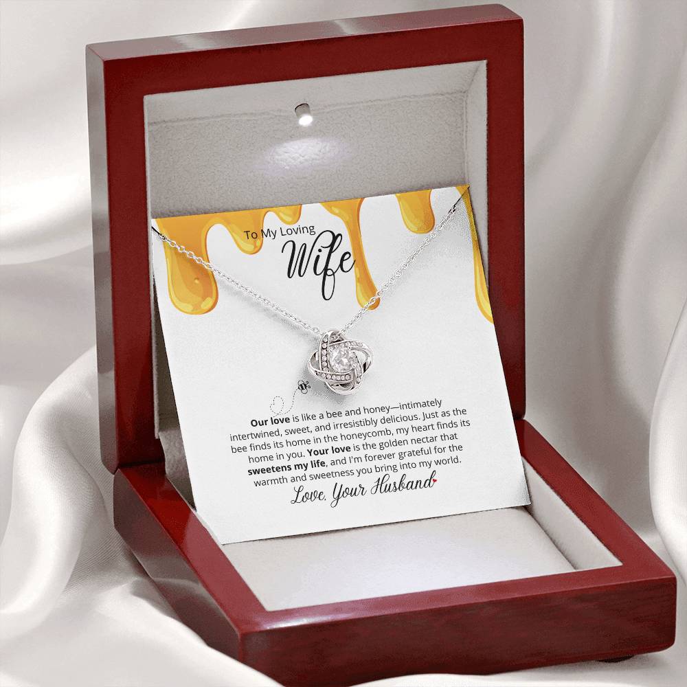 Our Love Is So Sweet - To My  Loving Wife - Beautiful Necklace