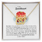 To My Sweet Sweetheart - Interlocking Hearts Necklace - Add your personalized Message