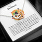 To My Sweetheart - Interlocking Heart Necklace - Add your personalized message