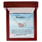 To My Wonderful Daughter - Interlocking Hearts Necklace