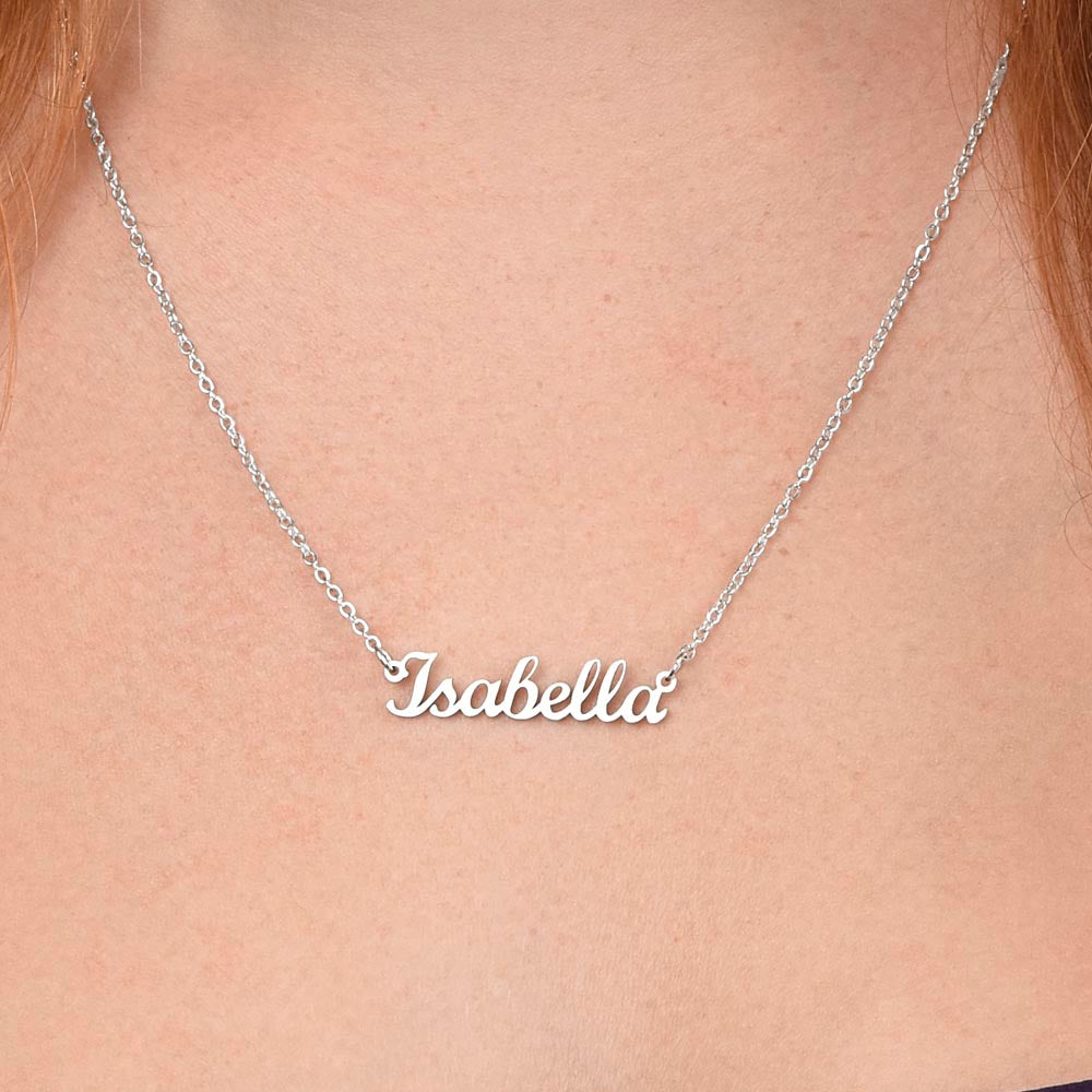 To My Wonderful Daughter - Custom Name Necklace