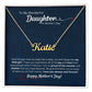 To My Wonderful Daughter - Custom Name Necklace