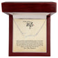 I adore you! Beautiful name necklace with your personalized message