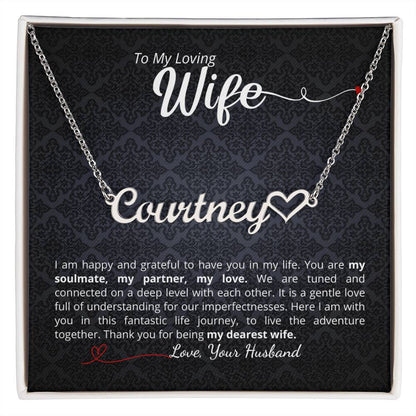 Beautiful name necklace - add your personalized message