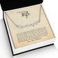 I cherish each day with you - You can add your personalized message to this beautiful name necklace!