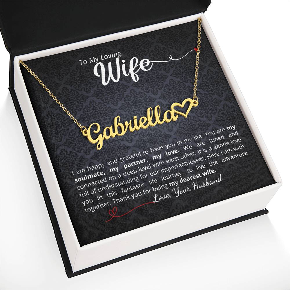 Beautiful name necklace - add your personalized message