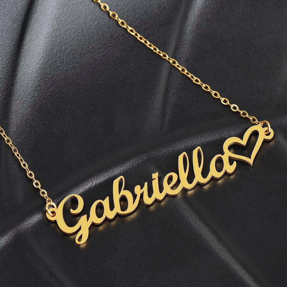 I cherish each day with you - You can add your personalized message to this beautiful name necklace!