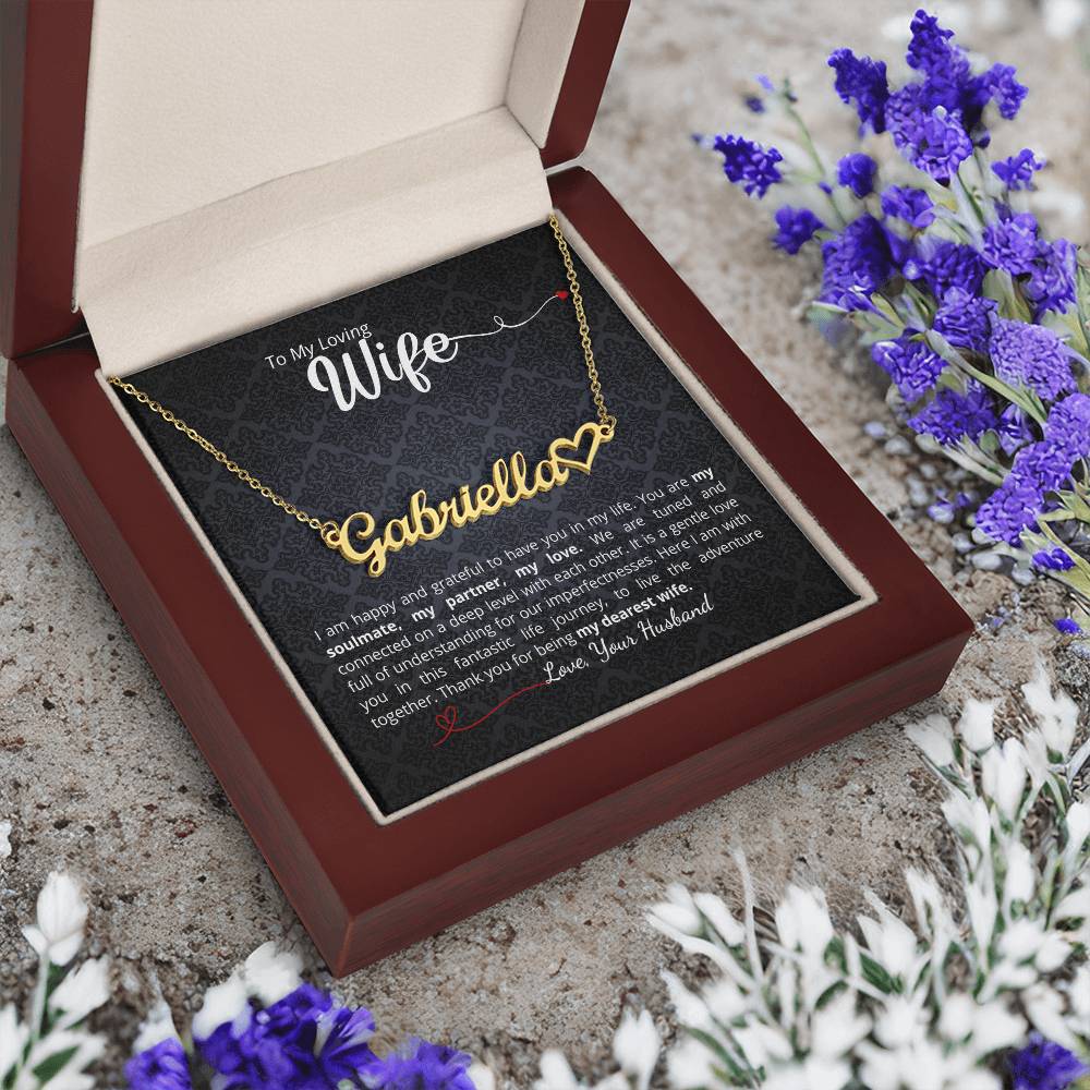 Beautiful name necklace - add your personalized message