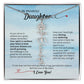 To My Daughter - Keep Believing! Beautiful Flower Name Necklace
