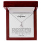 To My Girlfriend - Alluring Beauty Necklace - Your Heart Is Place Where I Belong