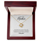 To My Loving Mother - Love Knot Necklace - Thank you for believing in me!