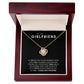 To My Girlfriend - Love Knot Necklace - Your Sweet Smile Melts My Worries Away!