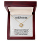To My Girlfriend - Love Knot Necklace - Your Sweet Smile Melts My Worries Away!