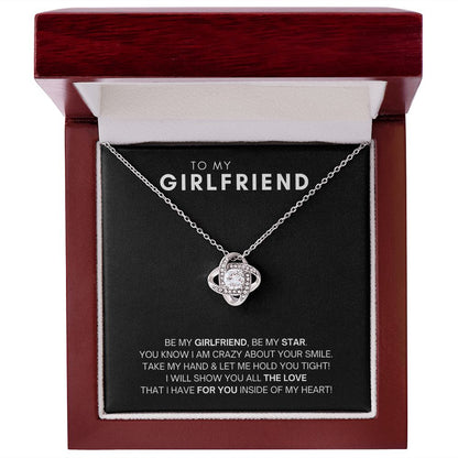To My Girlfriend - Love Knot Necklace - My Love For You!