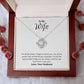 To My Wife - Love Knot Necklace - I want to say how much I love you!