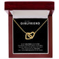 To My Girlfriend - Interlocking Hearts Necklace - My Love For You!