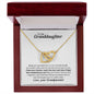 To Our Granddaughter - Interlocking Hearts Necklace - Never forget how wonderful you are!