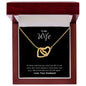 To My Wife - Interlocking Hearts Necklace - I Fall In Love All Over Again!