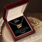 To My Sister - Interlocking Hearts Necklace - Lucky To Have You!